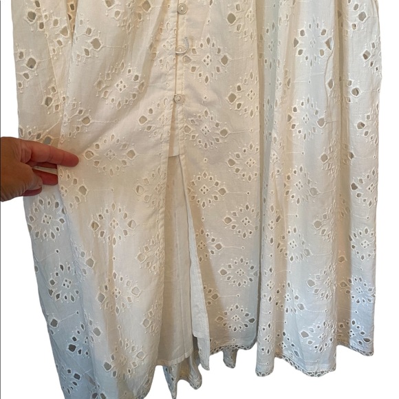 House of Harlow 1960 Boho Ivory Eyelet Peasant Dress - Picture 9 of 15